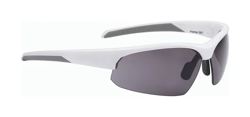 BBB Impress Smoke Lens Sports Glasses In White 3 BBB Impress Smoke Lens Sports Glasses In White