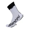 Santini 365 Falco TT Shoe Covers In White -Bicycle Promotion Shop cas3671z 32293