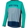 Madison Alpine Long Sleeved Youth Jersey In Green 2 Madison Alpine Long Sleeved Youth Jersey In Green -Bicycle Promotion Shop cl1871