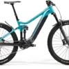 Merida EOne-Sixty 700 E-Mountain Bike In Teal/Grey -Bicycle Promotion Shop eone sixty 700 telslv my2022