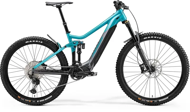 Merida EOne-Sixty 700 E-Mountain Bike In Teal/Grey 3 Merida EOne-Sixty 700 E-Mountain Bike In Teal/Grey