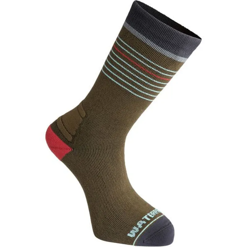 Madison Isoler Merino Waterproof Socks In Olive 3 Madison Isoler Merino Waterproof Socks In Olive
