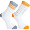 Madison Sportive Long 2PK Socks In White -Bicycle Promotion Shop mcl22s202