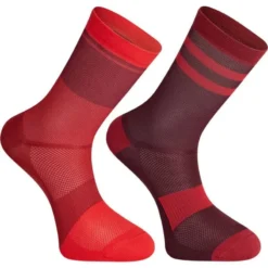 Madison Sportive Mid 2PK Socks In Red
