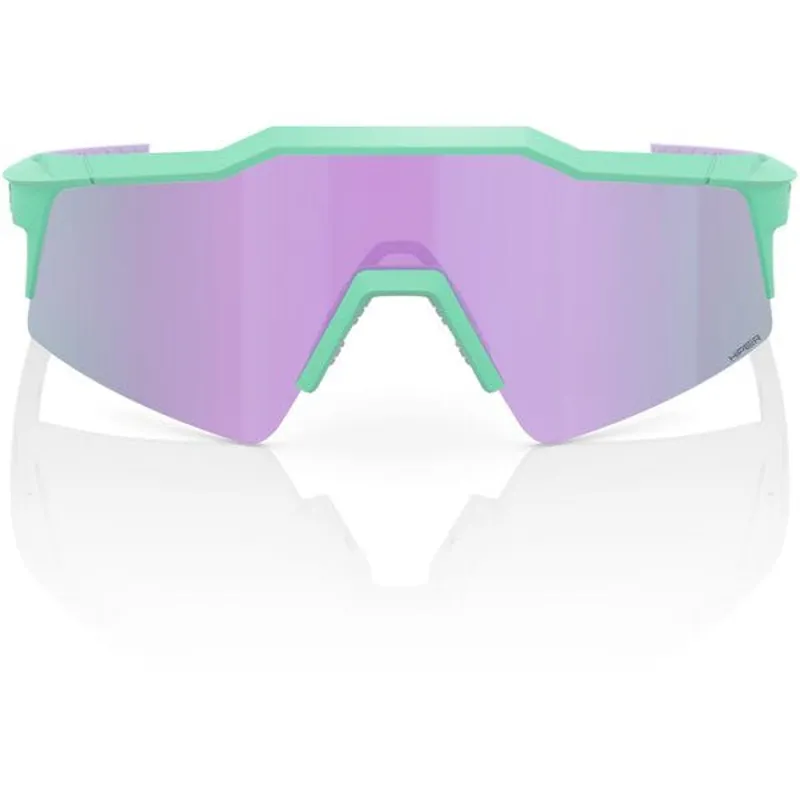 100% Speedcraft SL HiPER Lavender Mirror Lens Sunglasses In Soft Tact Mint 3 100% Speedcraft SL HiPER Lavender Mirror Lens Sunglasses In Soft Tact Mint