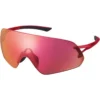 Shimano Aerolite Road Glasses In Red -Bicycle Promotion Shop sew0261
